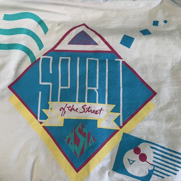 Vintage 1980’s Pasta New Wave Sweatshirt Graphic Streetwear Size S/M - Picture 7 of 7